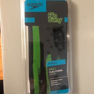 speedo flip turns adult fitness silicone swim cap